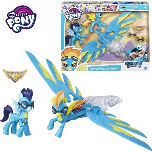 My Little Pony with Sound and Light Girl Toys Birthday Gift Friendship Magic Rainbow Pony figures Harmony Bolt Sonic Boom Set