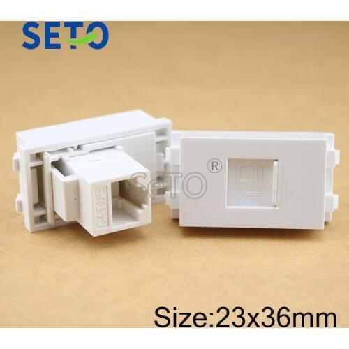 SeTo 128 Type RJ45 Cat5e Directly Plug Module RJ45 Network Connector Keystone For Wall Plate Socket