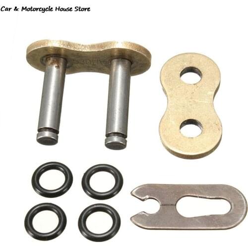 Motorbike Dirt Bike 530H Heavy Duty Chain Gold Connecting Master Links With O-Ring Motor Chain Connector Joint Clip Lock For ATV