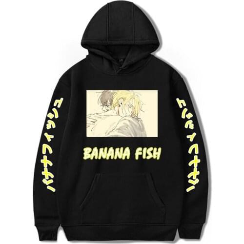 Anime Banana Fish Men/Women Fashion Hoodie Ash Lynx Printed Harajuku Hooded Unisex Sweatshirt Pullover Streetwear Clothes Coat