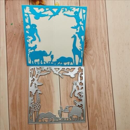 Animal Paradise Metal Cutting Dies for DIY Scrapbooking Album Paper Cards Decorative Crafts Embossing Die Cuts