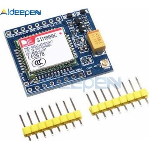 1 Set SIM800C GSM GPRS Module 5V/3.3V TTL Development Board IPEX With Bluetooth And TTS With Pin For Arduino STM32 C51