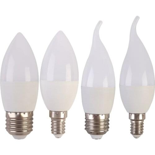 10 Pieces/set led Light bulb E14 LED Lamp Indoor Warm Cold White Light 5W 7W 10W LED Candle Bulb Home Decor Chandelier