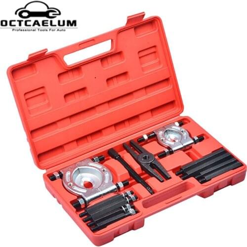14 Pcs Bearing Splitter Gear Puller Bar-Type 2" 3" Splitter Long Jaw Fly Wheel Separator Set With Box Tool Kit
