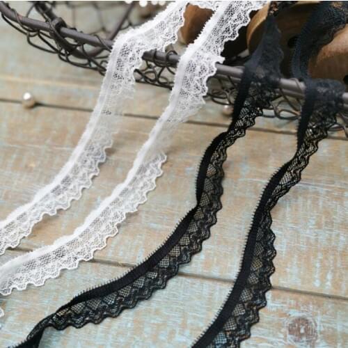 3 Meters 2020 New Arrivals Elastic Lace Trims Stretchy Lace Ribbon for Bra Underwear Lingerie Socks Accessories 1.5cm