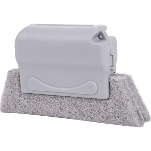 3PCS Door Window Groove Cleaning Brushes, Handheld Grip Crevice Corner Multipurpose Clean Tools Slide Brush Head