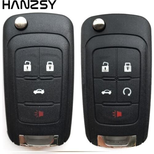 4/5 Buttons Remote Key Case For Chevrolet Cruze 2012 Epica Lova Camaro Impala Aveo Car Flip Folding key shell Fob Cover