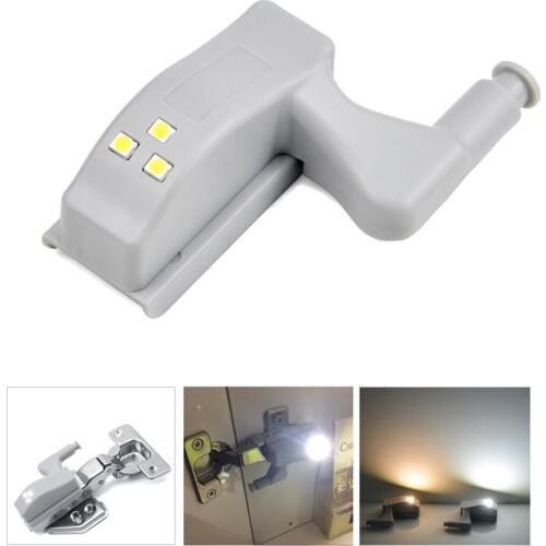 Auto-Switch On/Off Kitchen Cabinet Furniture Accessories LED Cabinet Light Battery Powered Kitchen Cabinet Hinge Lights
