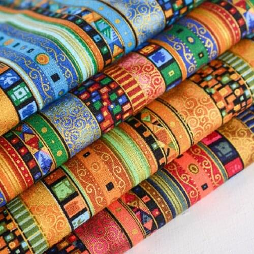Sofa Cover Ethnic Fabric DIY Bag Curtain Table Cloth Scarf Poly Cotton Textile Patchwork Tissue