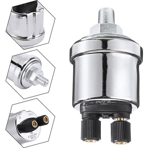For Train Truck Boat Ship 1pc Engine Oil Pressure Sensor 0-10 Bar 1/8NPT 10MM Pressure Gauge Sensor Warning 12V 24V V-DO