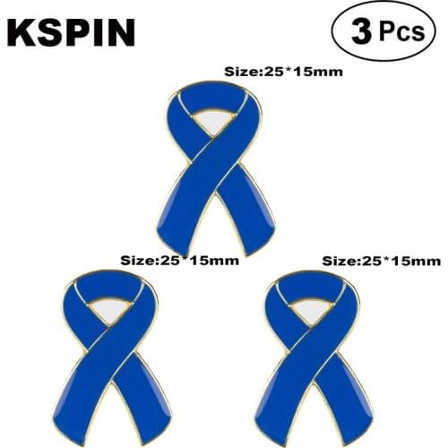 Blue Aids Lapel Pin Brooches Pins Flag badge Brooch Badges