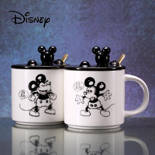 Disney Large Capacity Ceramic Cup Creative Mug Fashion Cartoon Office Men Women Milk Coffee Ceramic Cup Childrens Girl Cups