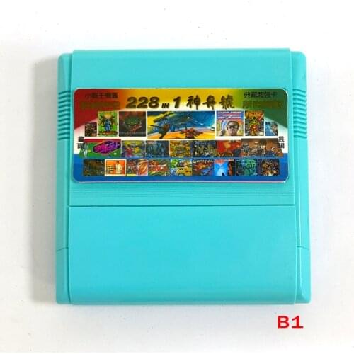 Classic Collection 228 In 1 No Battery Nes Card For 60 Pin 8 Bit Game Player
