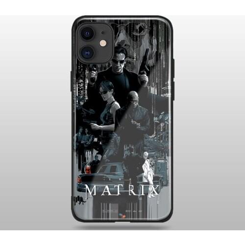 Matrix film art poster soft silicone tempered glass For iPhone SE 6 6s 7 8 Plus X XR XS 11 Pro Max phone case cover shell