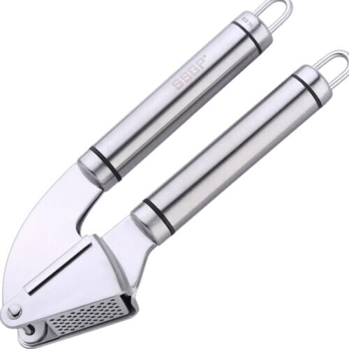 Multifunctional manual garlic press Stainless Steel 304 kitchen garlic tools nut cracker hand walnut press garlic mill crusher