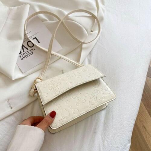 Fashion Simple Style Handbags For Women 2021 Soft Leather Female Shoulder Bags Designer Crossbody Small Square Bag