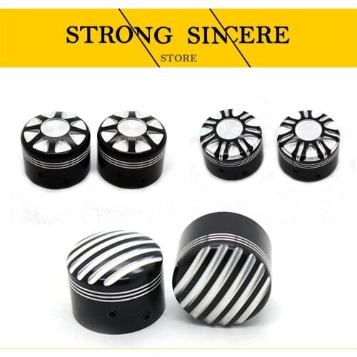 Motorcycle 29mm Front Axle Nut Cover Cap Bolt CNC Aluminum For Harley Touring Softail Breakout Dyna Street Bob V-Rod VRSC FLTR