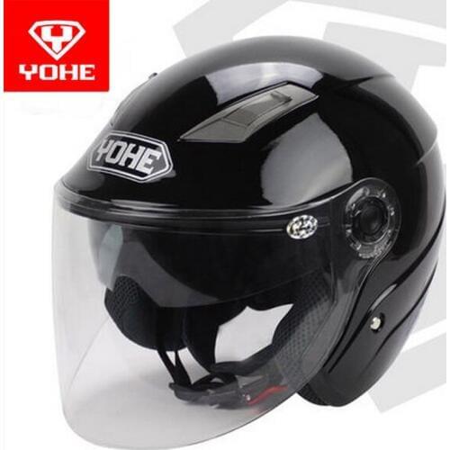 2020 Summer New YOHE Double lens half face motorcycle helmet YH-837-R half cover motorbike helmets made of ABS and PC Visor lens