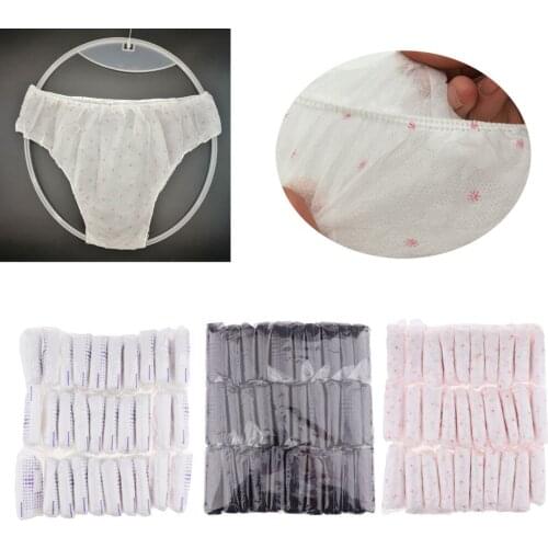 30pcs Women Men Disposable Underwear Travel Panties Briefs Underpants Panties Individually Wrapped for Health Care