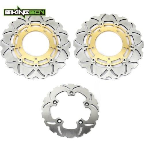 BIKINGBOY Front Rear Brake Discs Rotors Disks GSX 650 F 08-13 GSX650F ABS 08-14 GSX 1250 FA 10-16 GSX 1250 ST Traveller 09-14