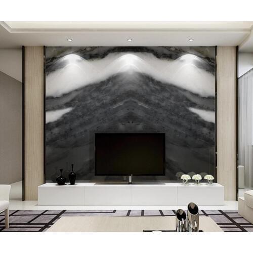 Custom wallpaper for walls 3 d for living room Modern marble wallpapers background wall