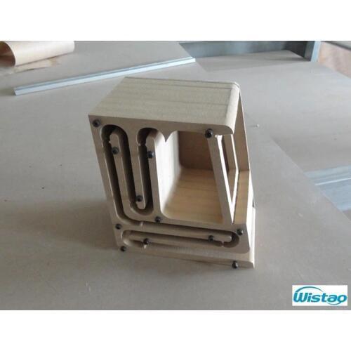 IWISTAO HIFI Speaker Empty Cabinet Kits Labyrinth Structure with High-density Fibreboard for 2.54 Inches Full Range Spk Unit DIY