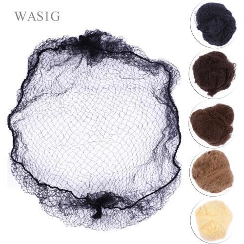 Whole Sale 500Pcs Hairnet 5MM Nylon Hair Nets Invisible Disposable 20Inch Five Colors Mix Black,Bark Brown,Brown,Blonde