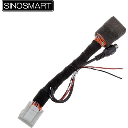 SINOSMART C16D Connection Cable for UK Renault Kadjar Reversing Camera to OEM monitor without Damaging Wiring