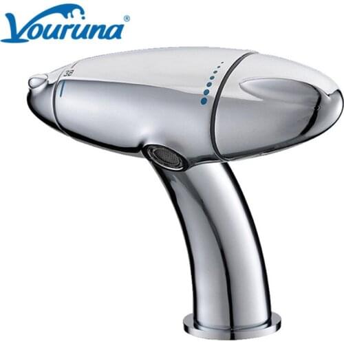 VORUUNA Thermostatic Bathroom Faucet Basin Mixer Tap Polished Chrome Solid Brass