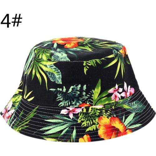 Unisex Floral Sun Hats Funny Summer Holiday Novelty Beach Outdoor Cap Bucket Fishing Hat Sun Protetion for Men Women