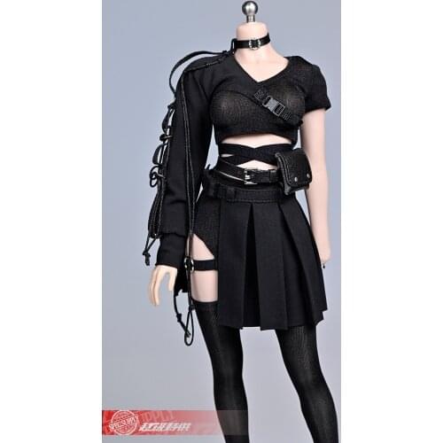 1/6 Female soldier short sleeve short skirt one arm sleeve model accessories for 12 inch tbleague ph action figure body