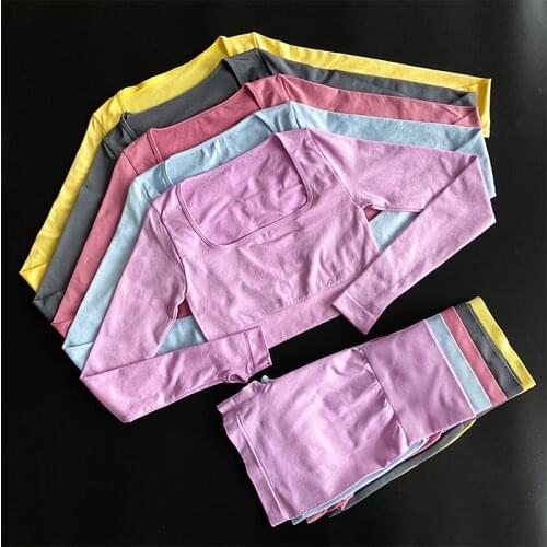 Yoga Clothing Set Sports Suit Women Sportswear Sports Outfit Fitness Set Athletic Wear Gym Seamless Workout Clothes For Women