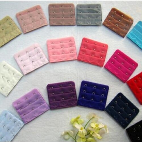 1Pc Bra Extender Strap Extension 3 Hooks Candy Color Intimates Replacement Bra Extender For Women Lady