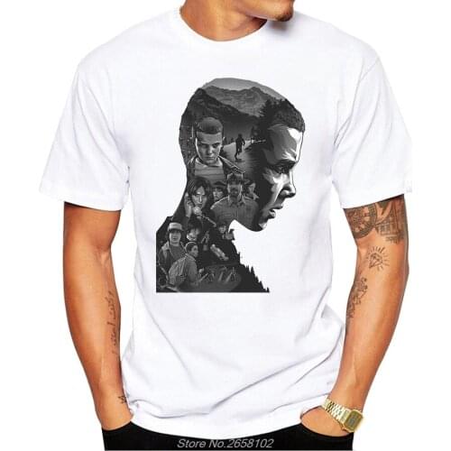 2019 Fashion Brand Stranger Things T Shirt Men Tees Funny Novelty Casual Cool Design Tops Mens Short Sleeve Harajuku Streetwear