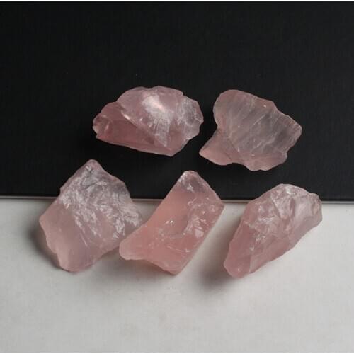 500g Natural Pink crystal particles Crystal Gravel Rock Raw Gem stone Mineral Fish Tank Bonsai Decoration Energy Stone craftD3