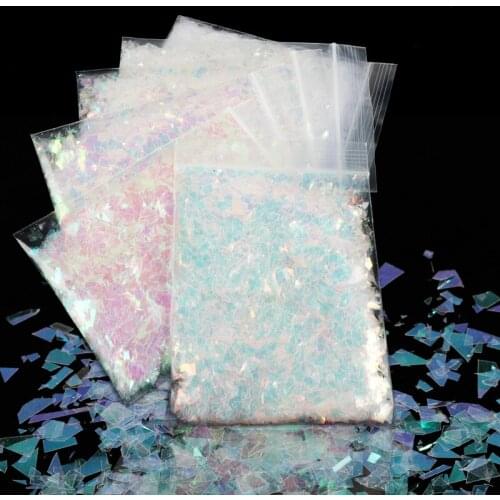 6pcs Irregular Glitter For Resin Mold Filling Shiny Chameleon Flakes Nail Art Decorations Silicone Mold Filler Crafts Supplies