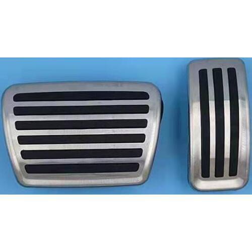 AT 2pcs Car Interior Accessories Gas Pedal Brake Cover For Porsche Cayenne 2018 2019 Car-Styling