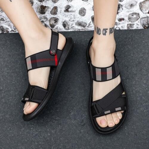 Luxe cuir brand men 39 s sandals leather mens summer 2020 new beach roman casual fashion black sandale homme sandalias hombre