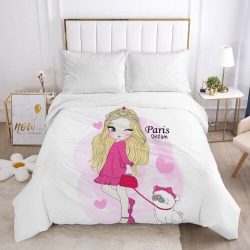 Cartoon Childrens Duvet cover Quilt/Blanket/Comfortable Case Bedding for kids baby boy girls 140x200 240x220 for Home Car Paris