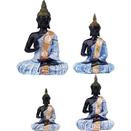 NEW 2020 THAILAND BUDDHA SCULPTURE BUDDHA STATUE GREEN RESIN HAND MADE BUDDHISM HINDU FENGSHUI FIGURINE MEDITATION HOME DECOR