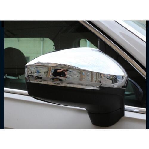 Car ABS Modified rear-view mirror cover to refit accessories Fit For Vw Volkswagen Tiguan 2016 2017 2018