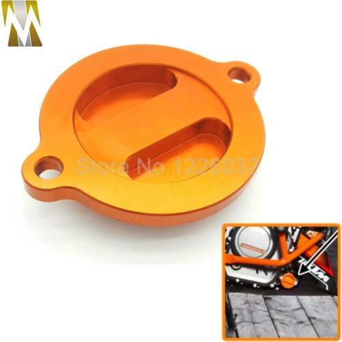 Motorcycle Aluminum CNC Engine Oil Filter Cover Cap for KTM DUKE 125/200/390 Orange