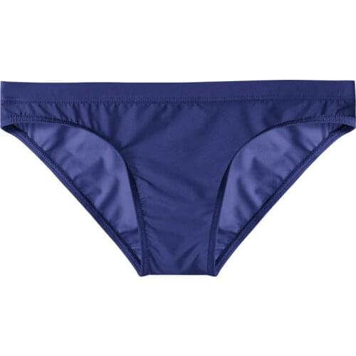 Mens Low Waist Panties Ice Silk Cozy Underwear Translucent Bikini Skinny Breathable Briefs Male Underpanties