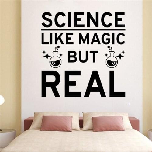 Science LIke Magic But Real Wall Murals Wall Decal for Home Living Room Arts Decoration Vinyl Removable FB-131