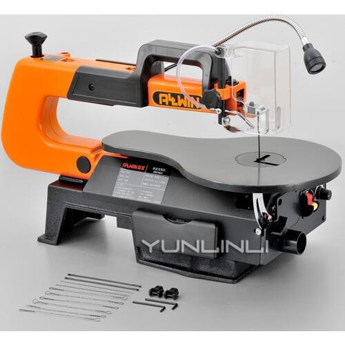 16"Wood Jig Saw for Wood Carving Cutting Machine Depth 50mm (Free 10Pcs Saw Blades) Speed Adjustable Electric Saw