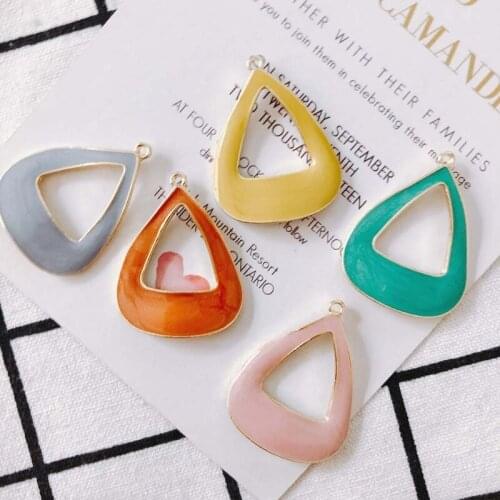 20 pieces/lot Alloy triangle k gold earrings Jewelry Accessories pendant