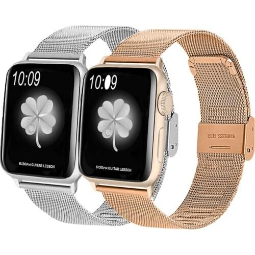 Milanes for Apple Watch band 44mm 40mm stainless for apple watch strap 38mm 42mm Bracelet iwatch Band series 1 23