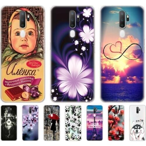 Silicon Case For Oppo A9 A5 2020 Soft TPU Back Phone Cover For OPPOA9 OPPOA5 A 9 A 5 Fundas 6.5" Full Protection Coque Bumper