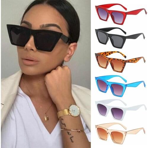 2021 Square Sunglasses For Women Trendy Style Sun Glasses Vintage Shades Goggles UV400 Pprotection Summer Streetwear Eyewear