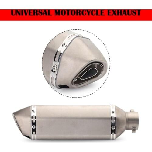 Universal Laser Logo RACING Modified Motorcycle Exhaust Pipe for escape Muffler Motorcycle ATV Scooters Dirt bike